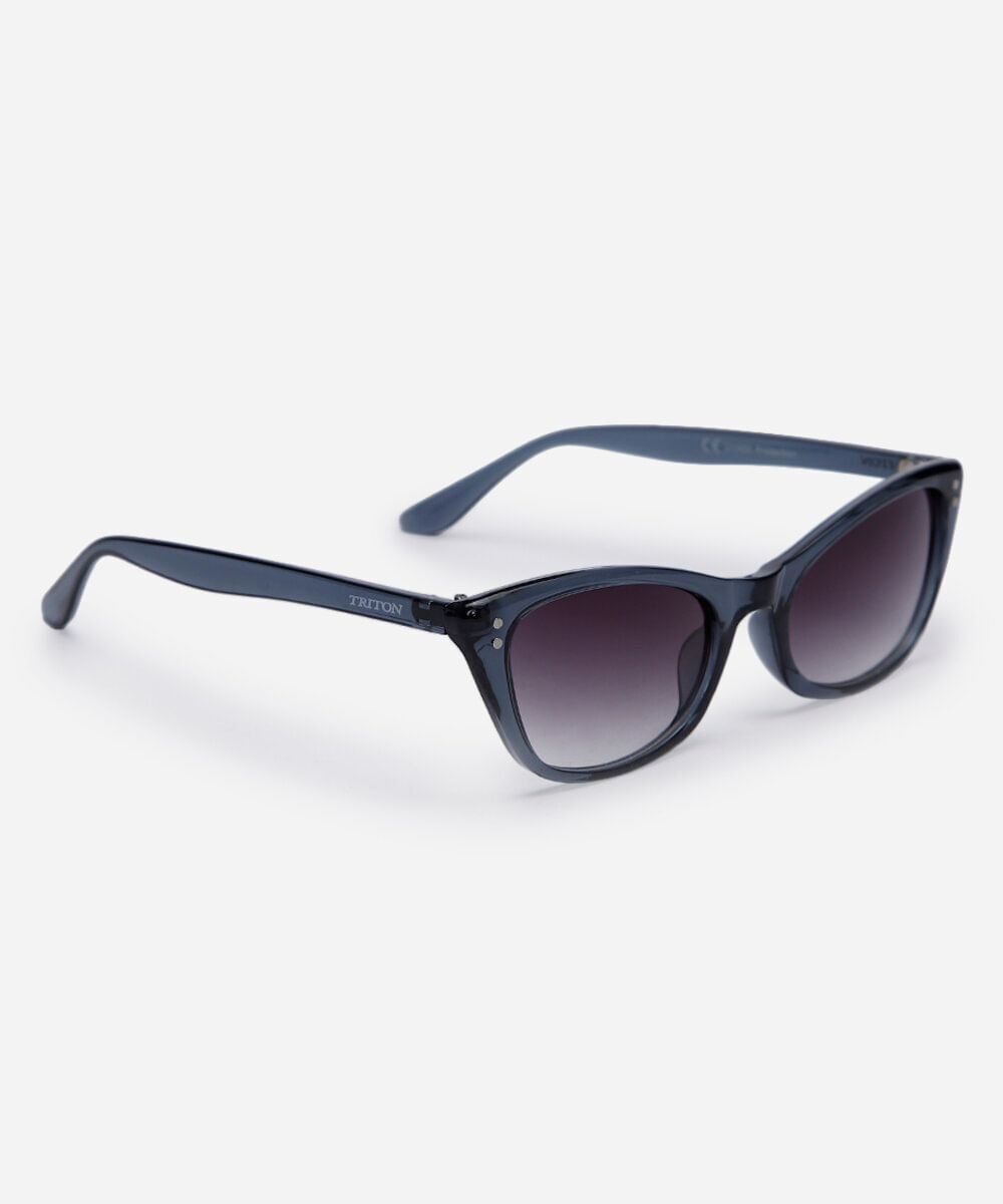 óculos de sol feminino gatinho de acetato triton cinza