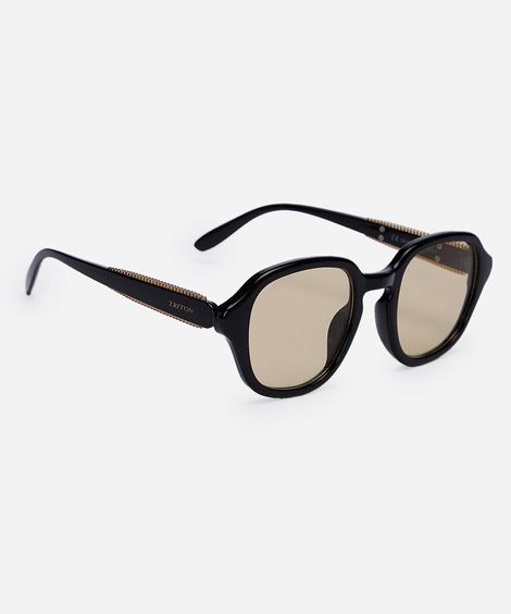 óculos de sol feminino quadrado de acetato triton preto