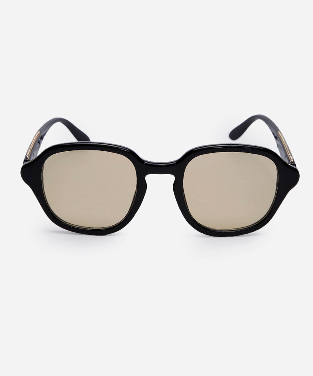óculos de sol feminino quadrado de acetato triton preto