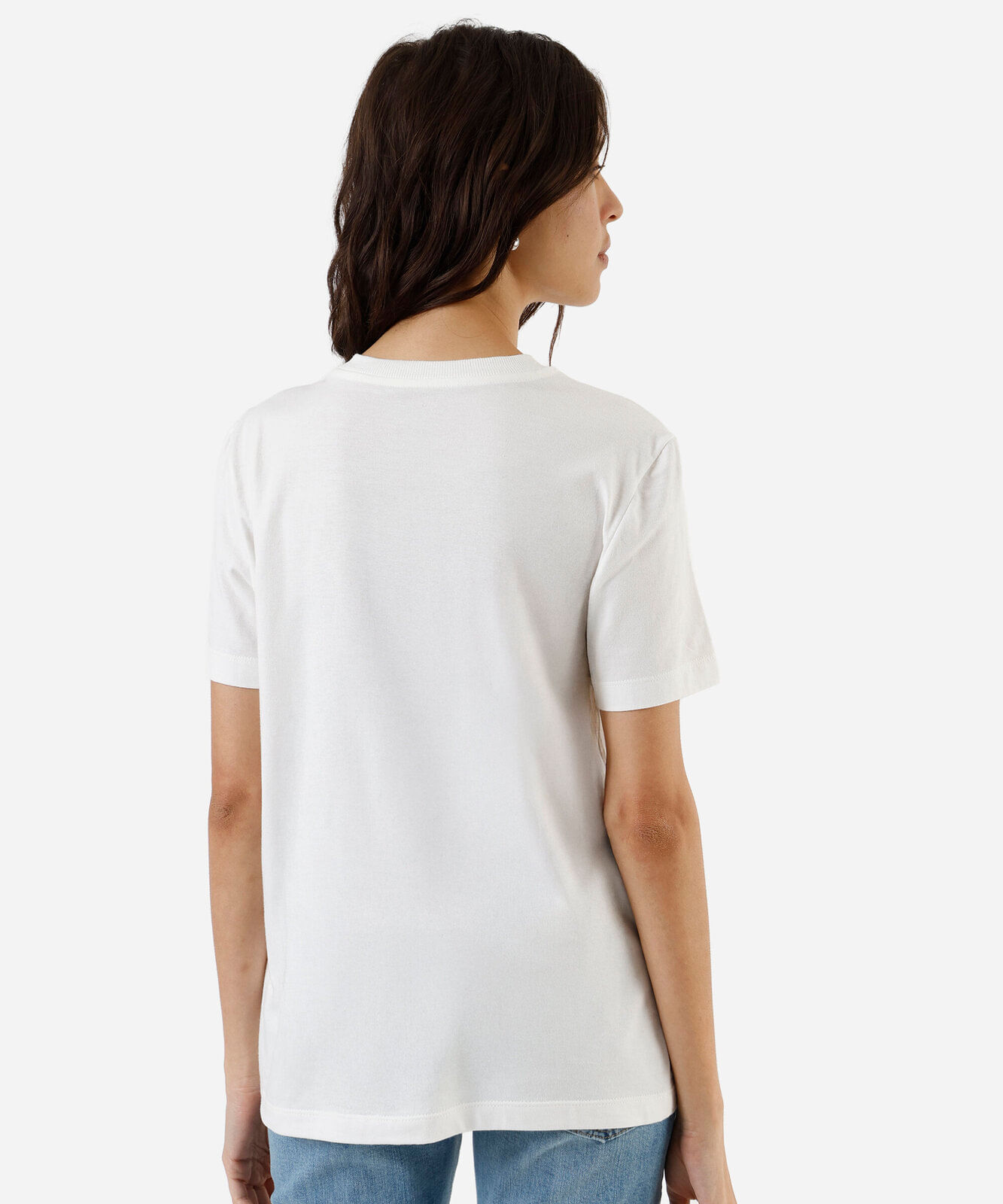 camiseta feminina de algodão estampada friends off white