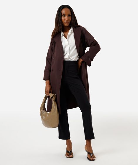 calça skinny feminina alfaiataria preta