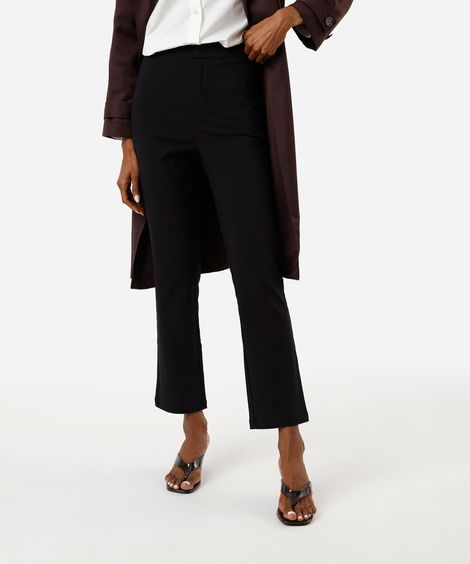 calça skinny feminina alfaiataria preta