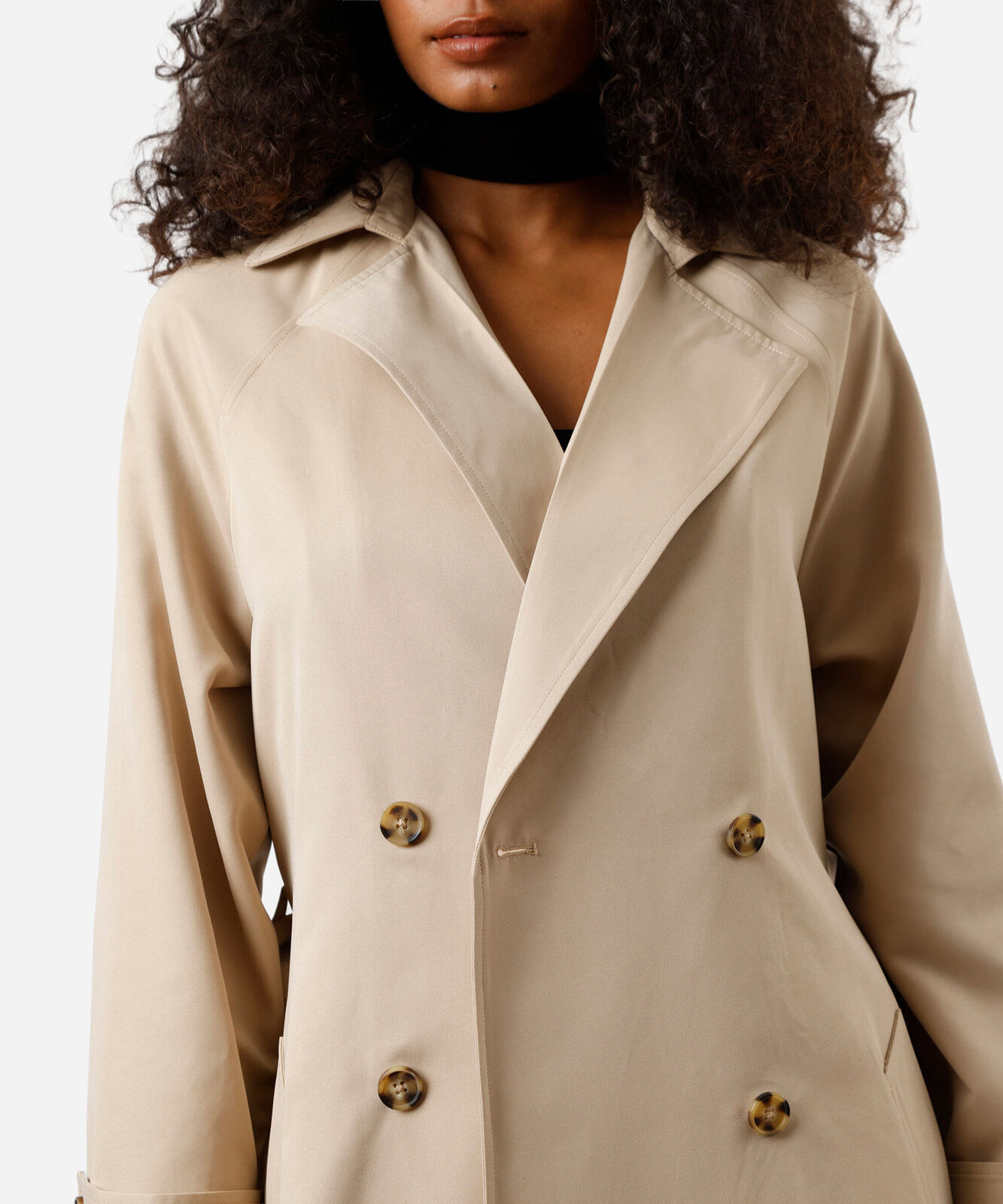 casaco trench coat midi feminino bege