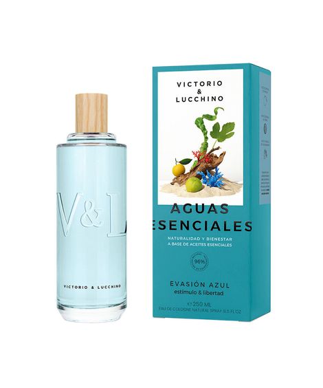 perfume feminino victorio e lucchino aguas esenciales evasión azul eau de cologne 250ml