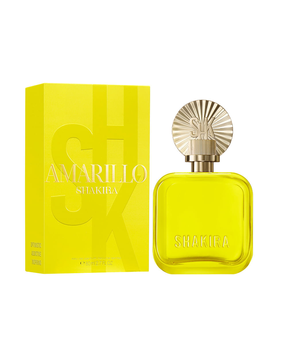 perfume feminino shakira amarillo eau de parfum 80ml
