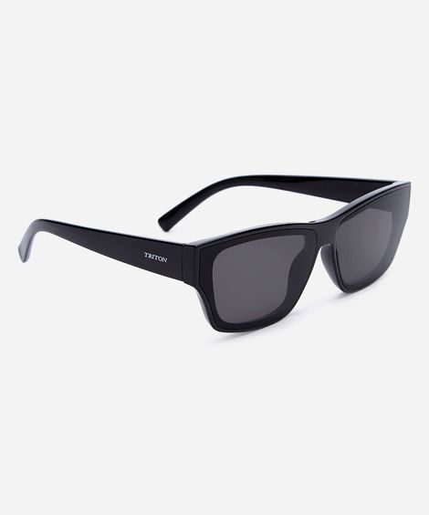 óculos de sol masculino quadrado de acetato triton preto