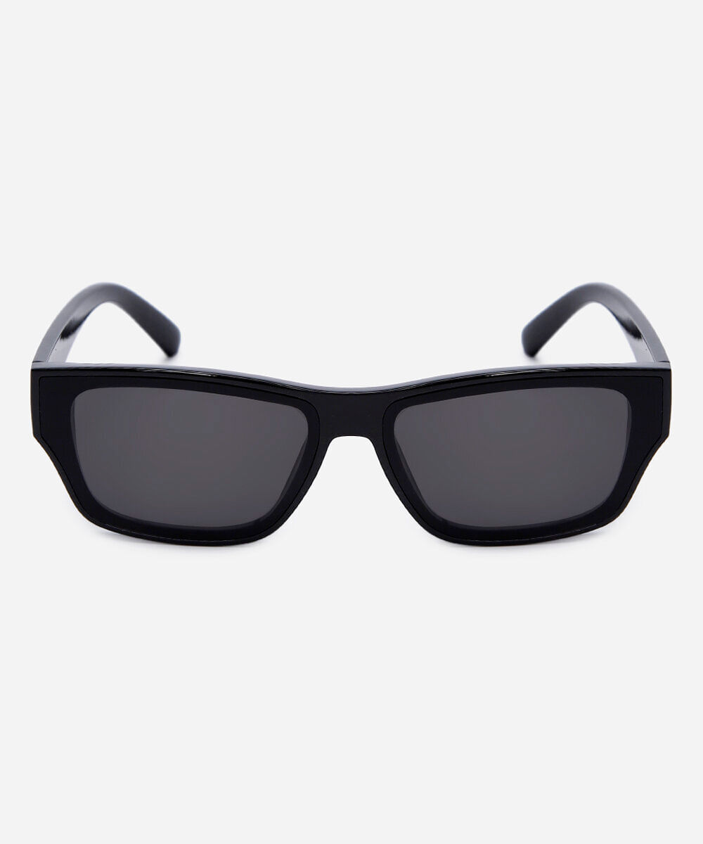 óculos de sol masculino quadrado de acetato triton preto