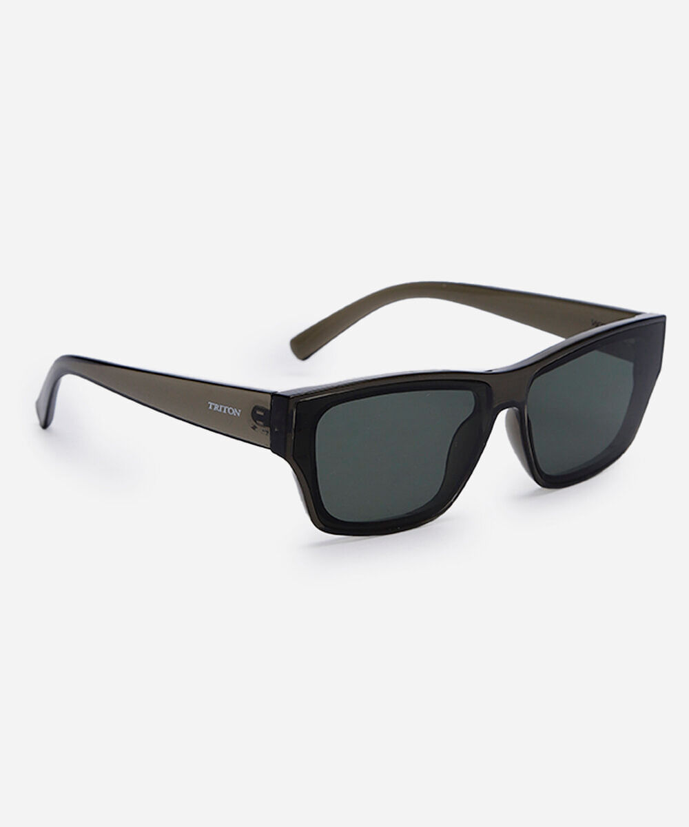 óculos  de sol masculino quadrado de acetato triton preto