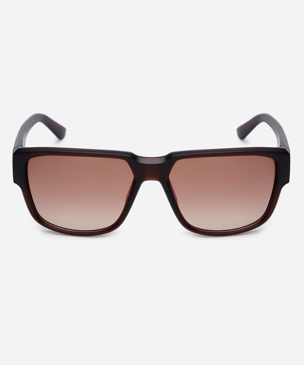 óculos de sol masculino quadrado de acetato triton marrom