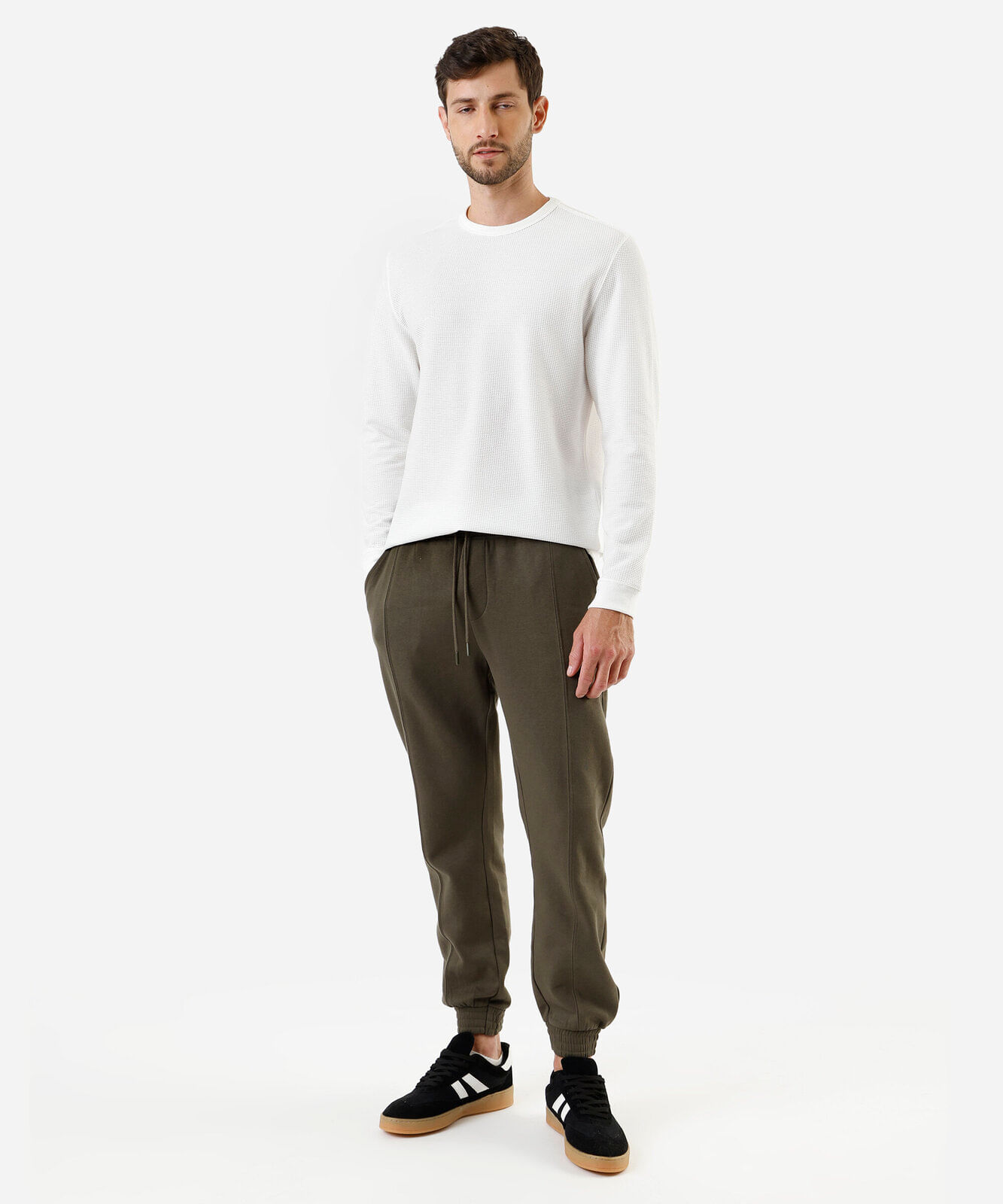 calça jogger masculina de moletom verde