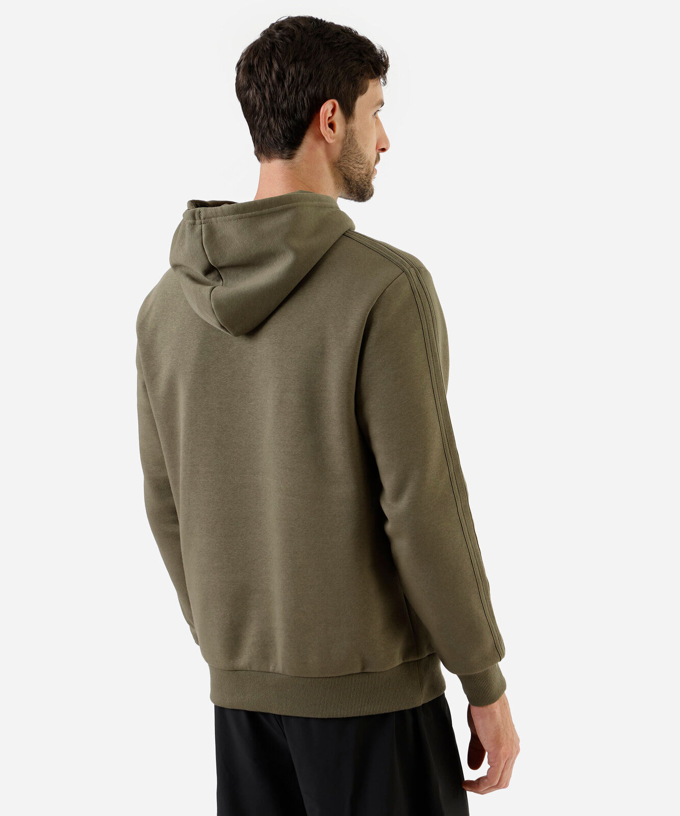 blusão masculino de moletom esportivo com capuz verde