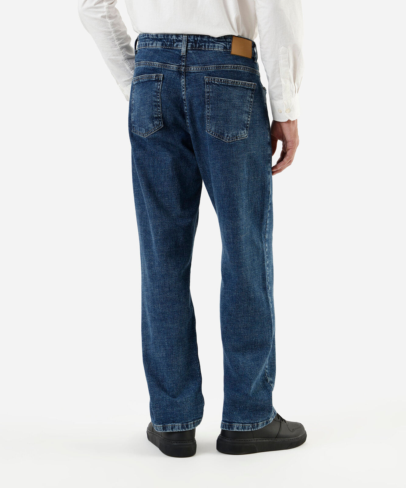 calça wide leg masculina jeans azul