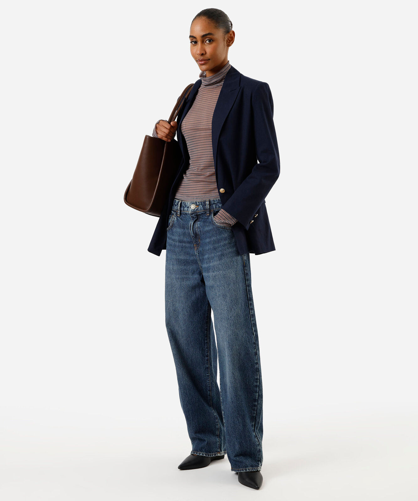 blazer de alfaiataria feminino com linho azul