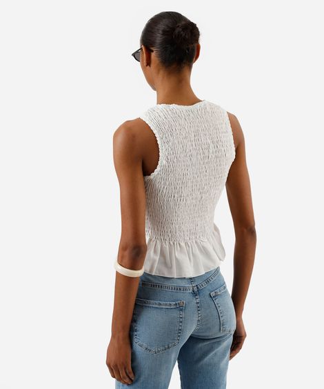 regata feminina cavado laxtex off white