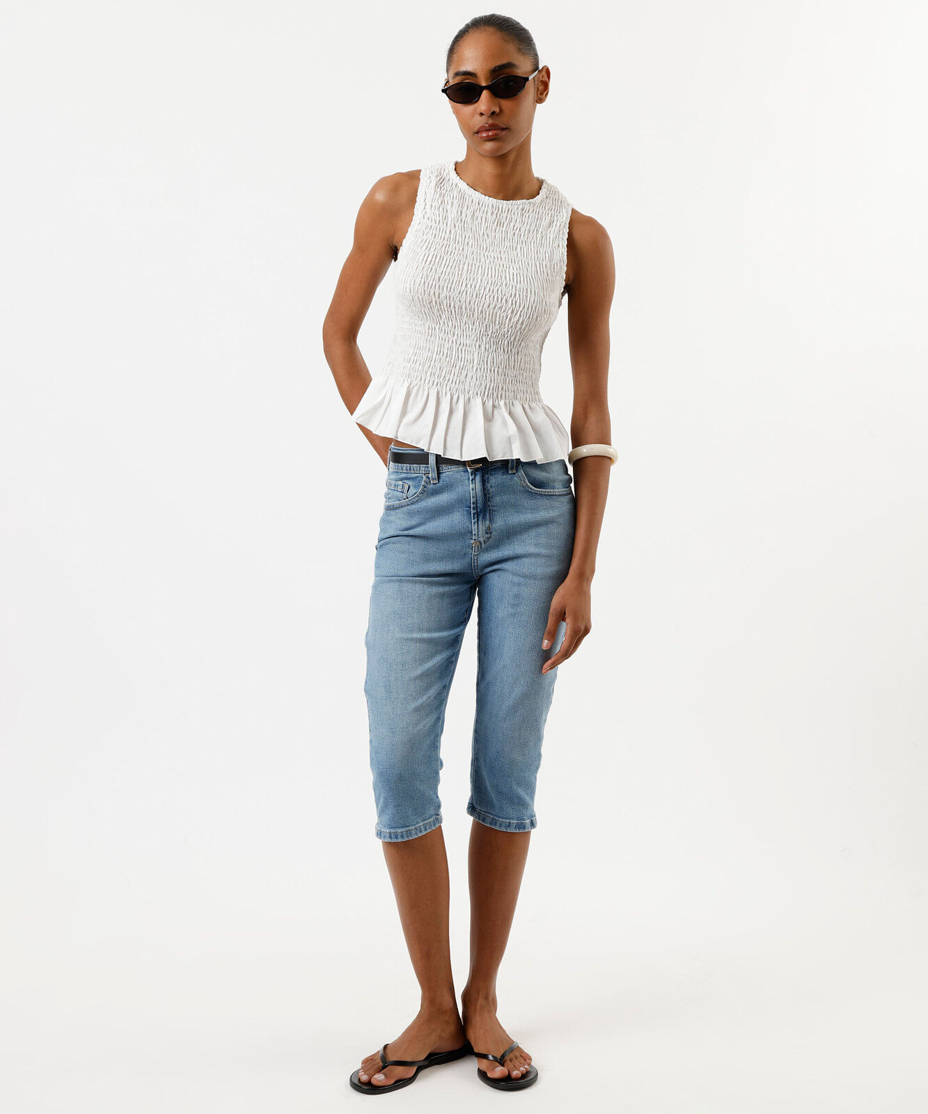 regata feminina cavado laxtex off white
