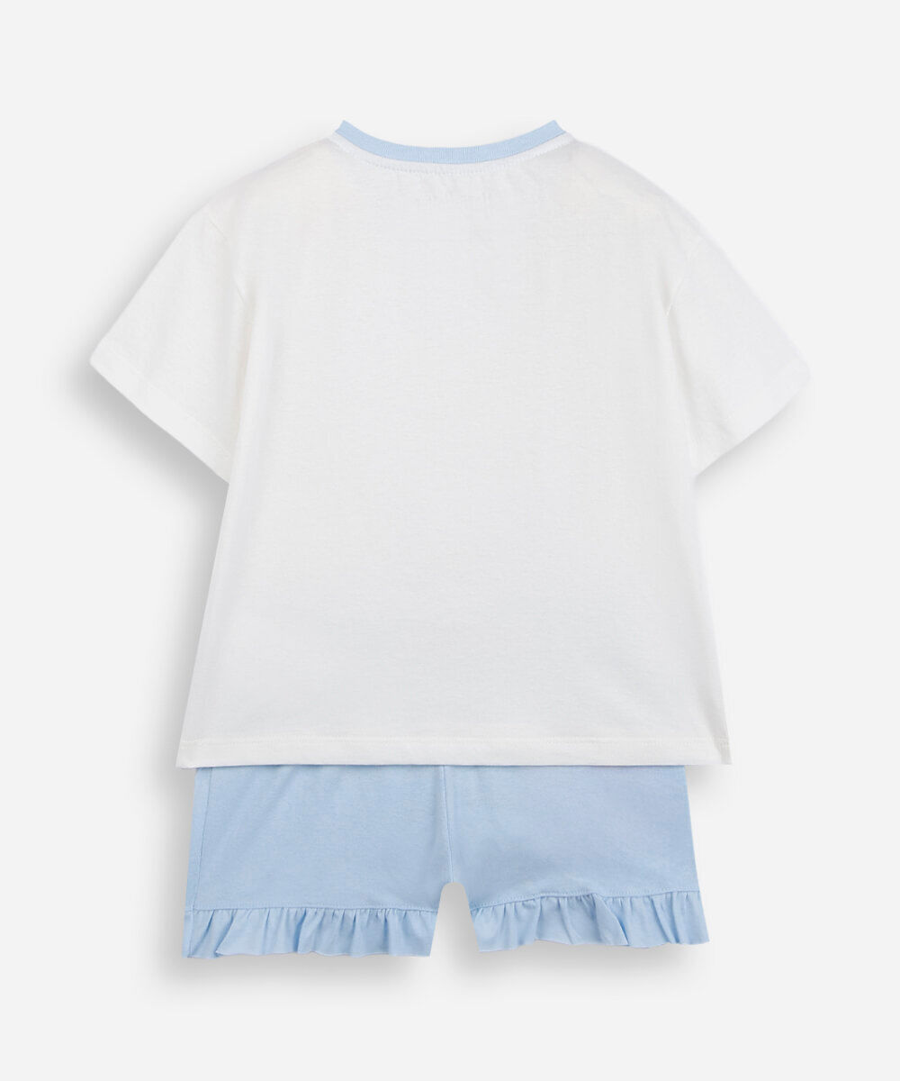 pijama curto infantil de algodão harry potter off white