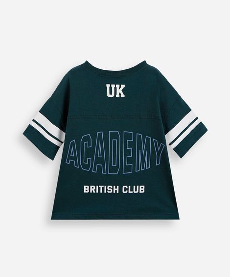 camiseta infantil futebol americano verde