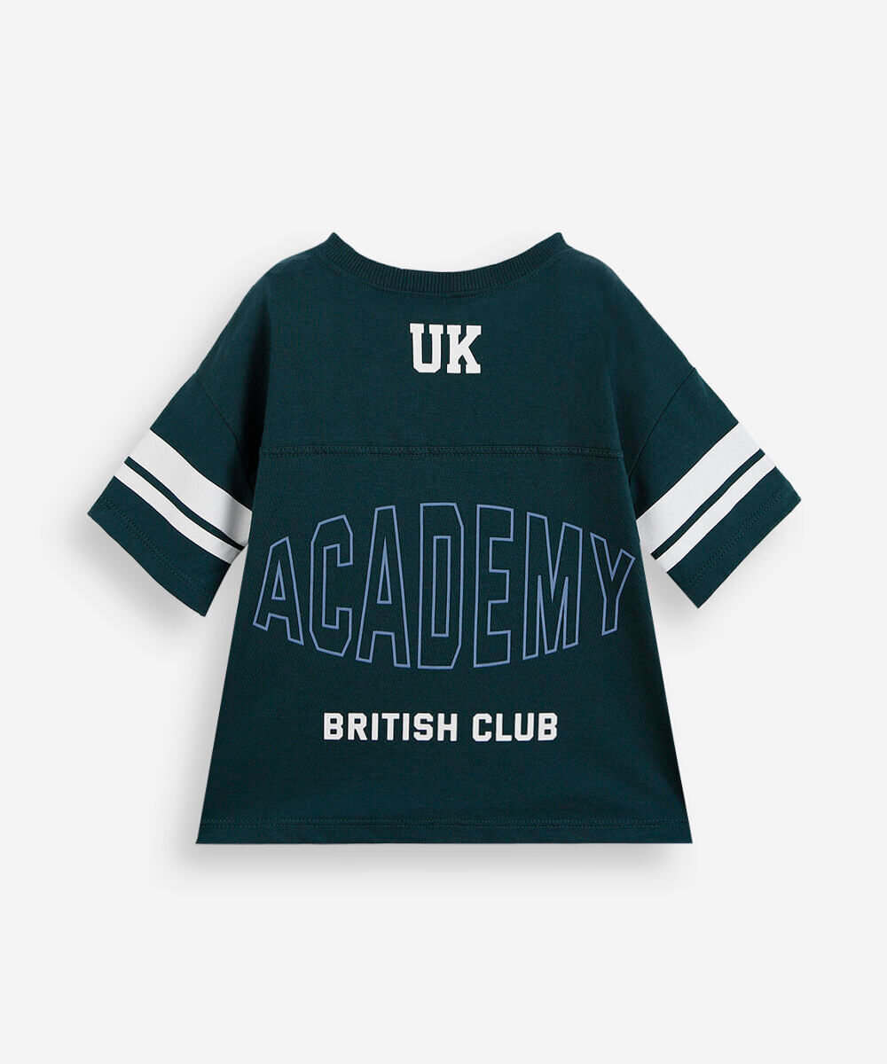 camiseta infantil futebol americano verde