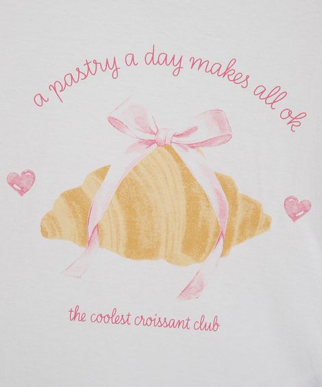 camiseta infantil de algodão manga curta com lacinho off white