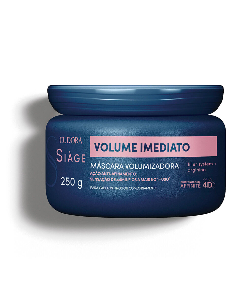 eudora siage máscara capilar volume imediato 250g