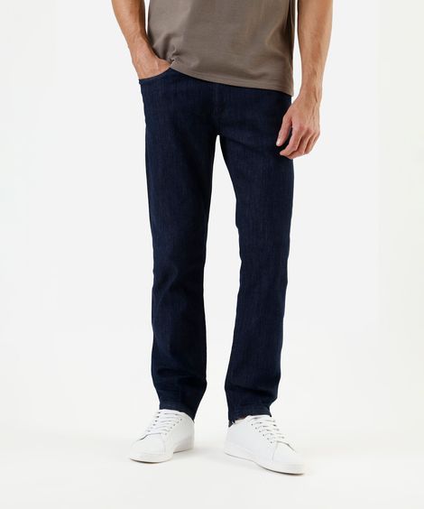 calça slim masculina jeans azul