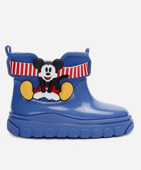 galocha infantil mickey mouse grendene azul