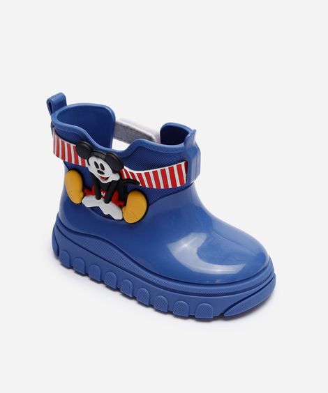 galocha infantil mickey mouse grendene azul