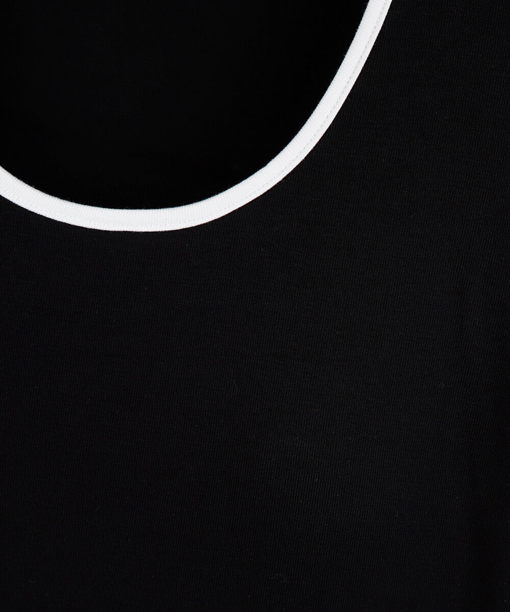 blusa juvenil de algodão com bojo manga longa preta