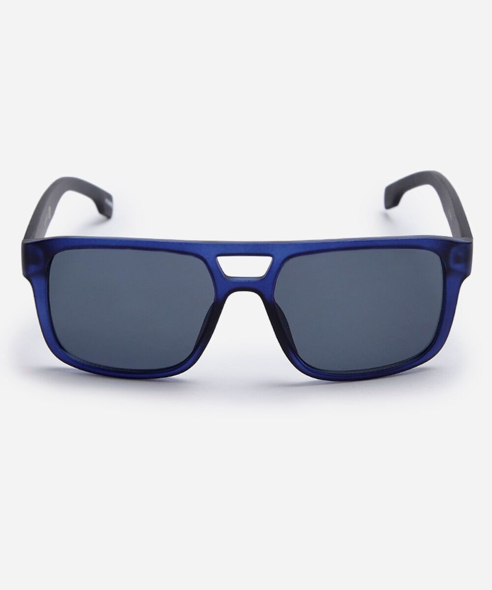 óculos de sol masculino quadrado de acetato azul