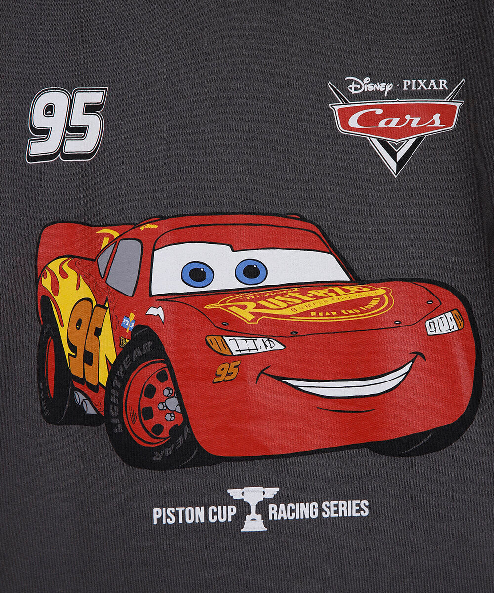 pijama infantil manga longa mcqueen cinza