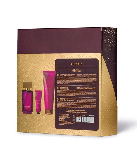 kit eudora presenteável para mães diva fabulosa 100ml 30ml e 50g
