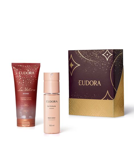 kit eudora presenteável para mães la victorie intense 200ml e 100ml