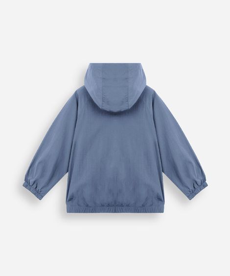 jaqueta infantil corta vento azul