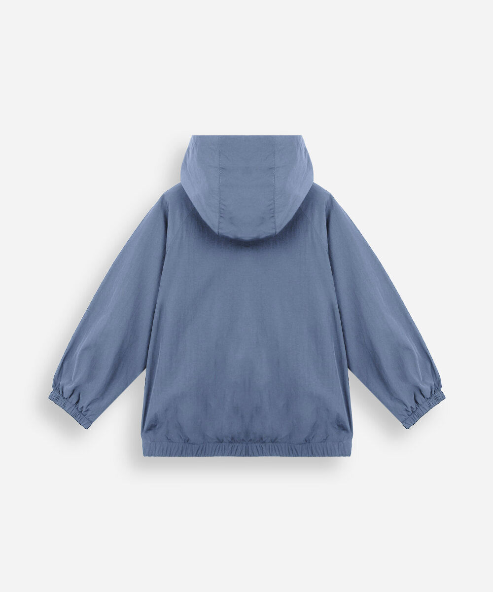 jaqueta infantil corta vento azul