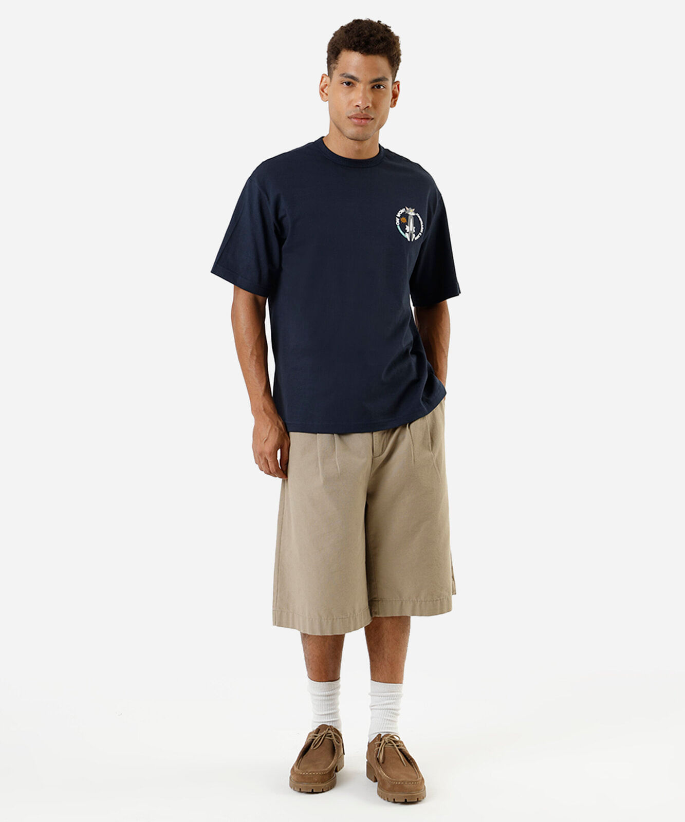camiseta masculina de algodão tom e jerry azul