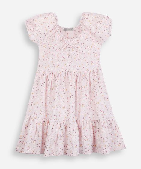 vestido infantil 3 marias liberty lilás
