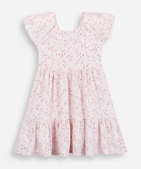 vestido infantil 3 marias liberty lilás