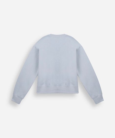 blusão juvenil de moletom com recorte azul