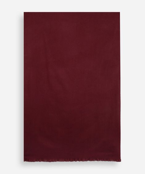 cachecol básico com franjas vinho