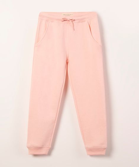 calca malha Back to School - ROSA CLARO