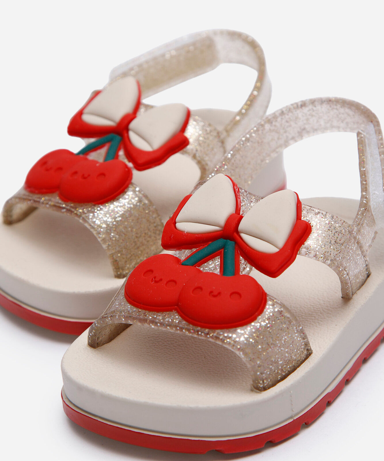 sandália infantil cereja zaxy off white