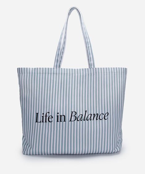 bolsa tote listrada colorida