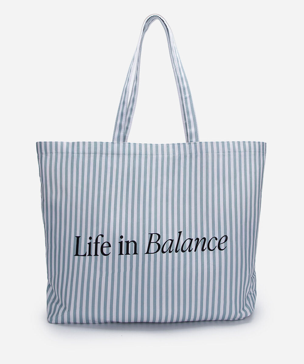 bolsa tote listrada colorida