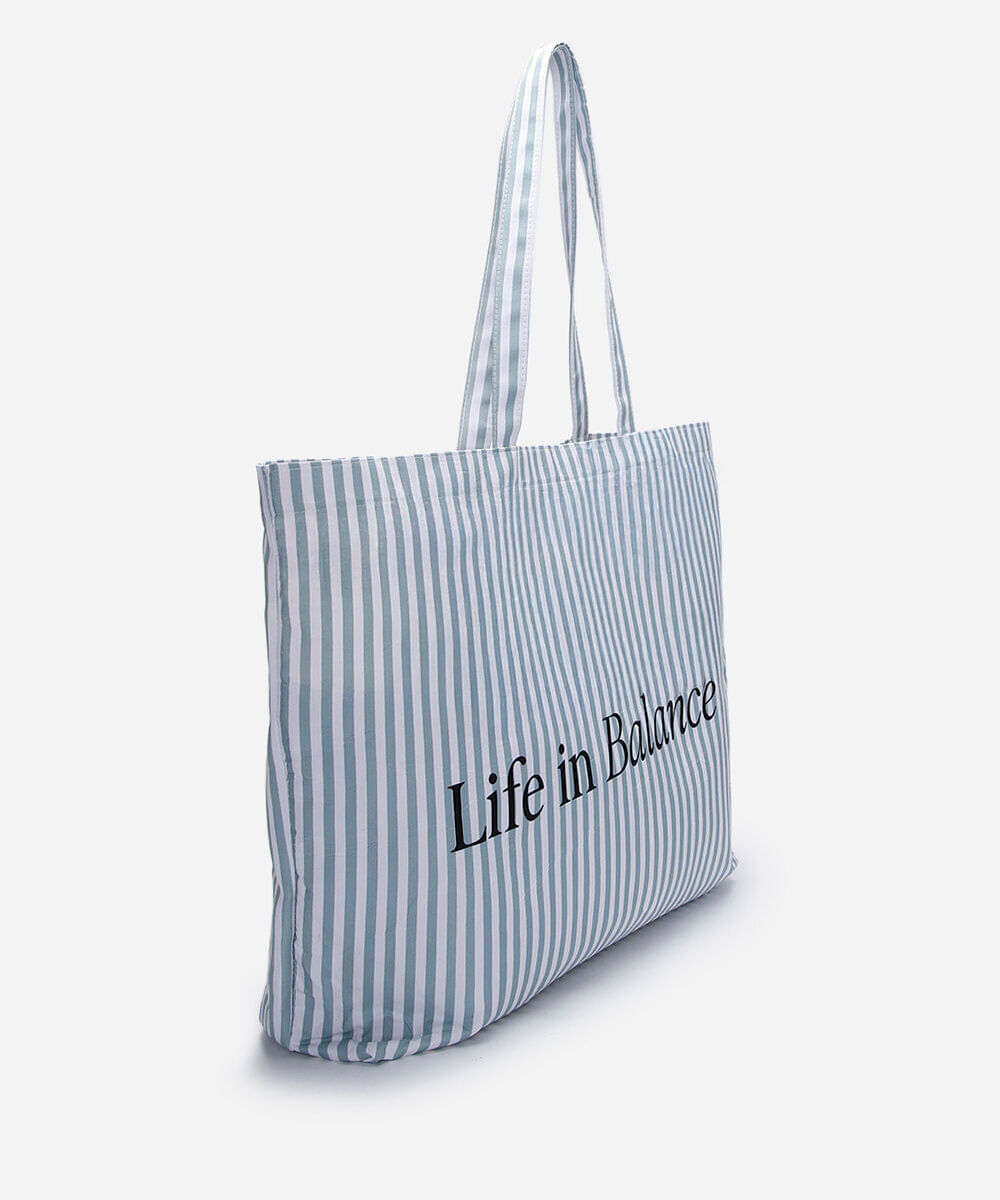 bolsa tote listrada colorida