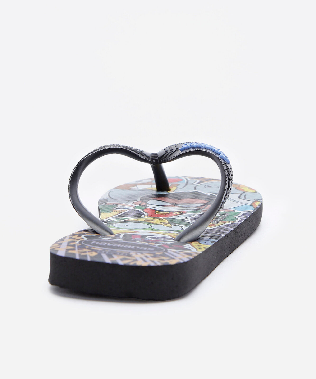chinelo infantil havaianas estampado preto