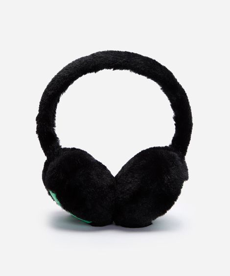 protetor de orelha infantil minecraft preto