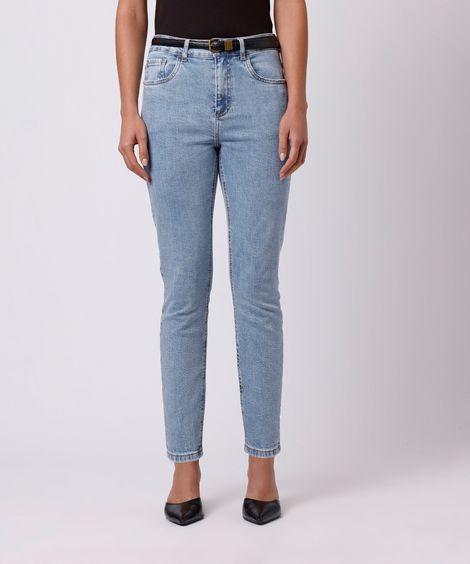 calça skinny feminina jeans mindset azul