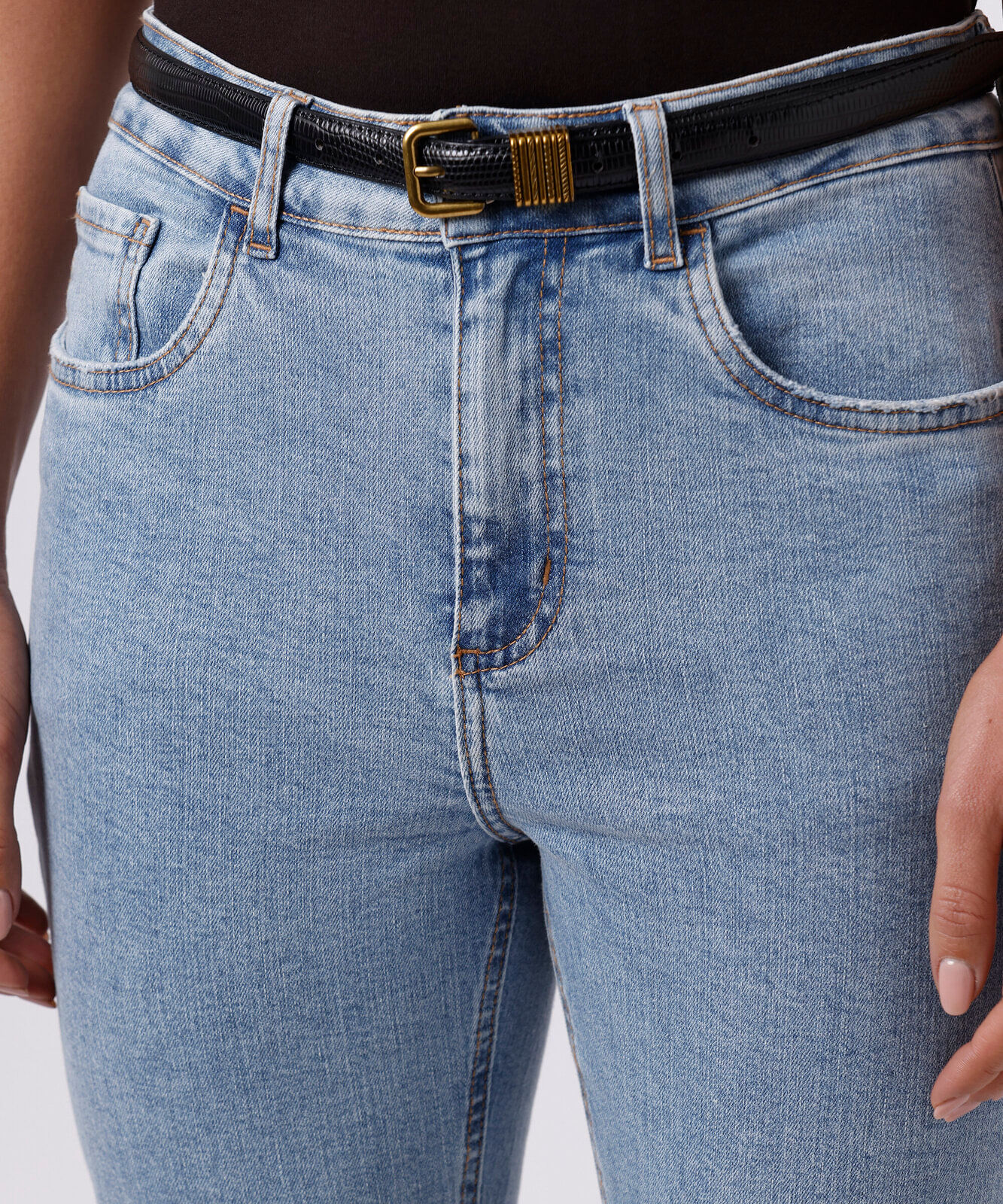 calça skinny feminina jeans mindset azul