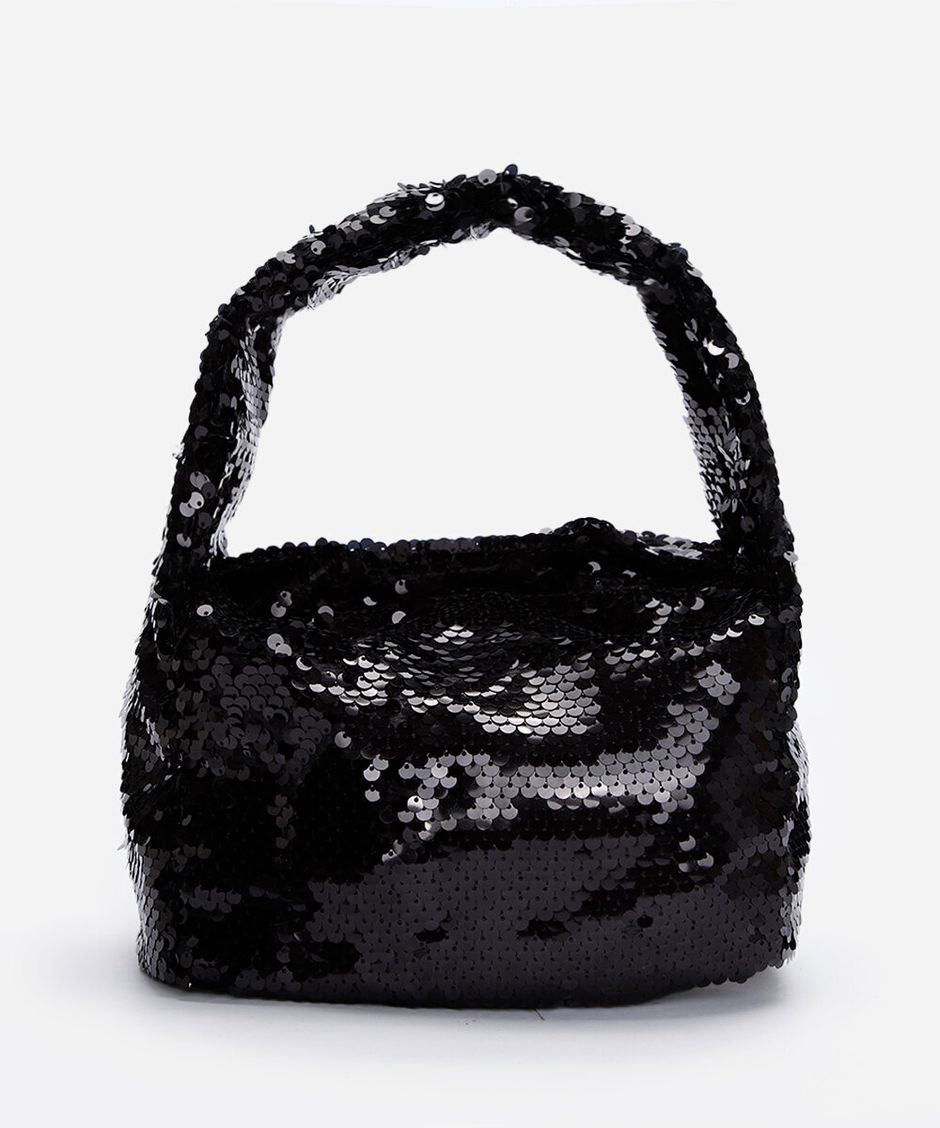 bolsa de paetê mindset preta