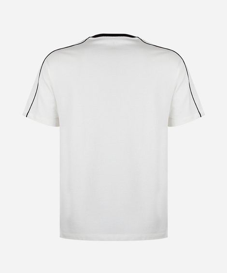camiseta comfort juvenil manga curta bicolor off white